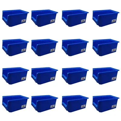 Avsar 170 x 115 x 75 mm FPO Blue Storage Bin, Premium HDPE Material (Bin-5) - Pack of 16