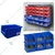 Avsar 170 x 115 x 75 mm FPO Blue Storage Bin, Premium HDPE Material (Bin-5) - Pack of 16