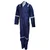 SSBENGALY Men's Blue Pure Cotton Safety Coverall Boiler Suit with 1 Inch Reflectors, 280 GSM - Medium Size