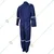 SSBENGALY Men's Blue Pure Cotton Safety Coverall Boiler Suit with 1 Inch Reflectors, 280 GSM - Medium Size