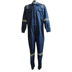 SSBENGALY FR Coverall Flame Retardant Boiler Suit With 2 Inch Reflective Tape, Durable Workwear (Size: Large)