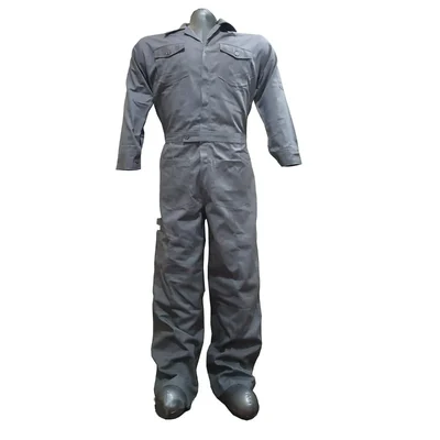 SSBENGALY Men's Grey Cotton Welders Coverall Boiler Suit, DurableWorkwear With Comfort & Safety (Size : XXXL)