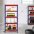 Blueboy 72 x 36 x 19 Inches 5 GI Shelves Boltless Adjustable Multipurpose Storage Rack (Red and Blue)