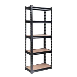 Awni 63 x 24 x 12 Inch 5 Wooden Shelves Tall Size Boltless Rack For Multipurpose Uses, Load Capacity-100 Kg/Shelf