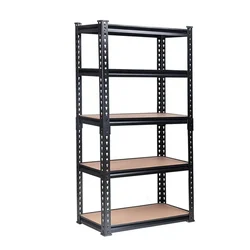 Awni 72 x 36 x 12 Inch 5 Wooden Shelves Large Size Boltless Rack For Multipurpose Uses,Load Capacity-100 Kg/Shelf