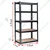 Awni 72 x 36 x 12 Inch 5 Wooden Shelves Large Size Boltless Rack For Multipurpose Uses,Load Capacity-100 Kg/Shelf