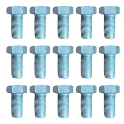 SBJ 24 Pieces of Bolt (16 x 1.5 x 150 mm) with Nylock Nut for Tractor Rotavator, NR1089