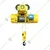 Boltz 3 Ton CD1 3 Phase Electric Wire Rope Hoist, 9 meters & 13 mm Wire Rope With 1 HP Electric Trolley for Industrial Use