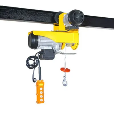 Heavy Duty PA 1500 Electric Hoist With Electric Travelling Trolley, 3 HP Copper Winding Motor & 20 Meter Long Wire Rope