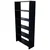 Alija 6 Shelf Solid Metal Bookcase /Library/ Book Shelf/ Rack (72 x 35 x 12 Inch)(Color-Black) 