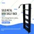 Alija 6 Shelf Solid Metal Bookcase /Library/ Book Shelf/ Rack (72 x 35 x 12 Inch)(Color-Black) 