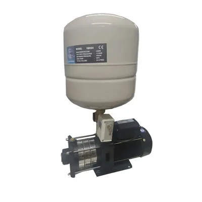 Sharp 1 Hp Single Phase Booster Pump With 24L Pressure Tank, 38m Max. Head Suitable For 3-4 Bathrooms - 1 Year Warranty