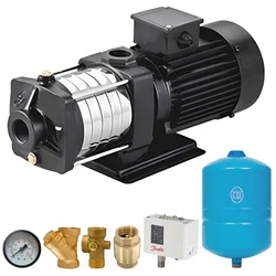 CRI 0.75 Hp 1Phase Pressure Booster Pump With 24L Tank & Accessories For 3 BHK, 4 Bathrooms (MHBS-2E/06)-1 Year Warranty