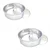 Pack of 2 Round Bottom Removable Cake Pan Mould for Oven (Size-6 Inch)