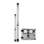 Kirloskar 1.25HP 18 Stage 3" Water Filled 1Phase Submersible Pump with CP, 243ft Head - 1 Year Warranty (KS3D-1318-CP)