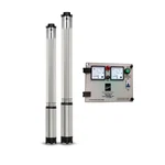 Kirloskar 1.5HP 9 Stage 4" Single Phase Water Filled Submersible Pump With CP, 236ft Head- 1 Year Warranty(KS4D-1509-CP)