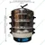 Commercial 3-Tier Electric Momo, Rice, Corn Steamer With Timer(Size-40 Cm Pot)