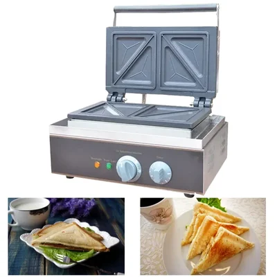 2-in-1 Sandwich and Waffle Maker Machine 1.5 kW, SS Body