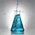 SBT 250ml Borosilicate Glass Transparent Conical Flask with Cork, Narrow Mouth