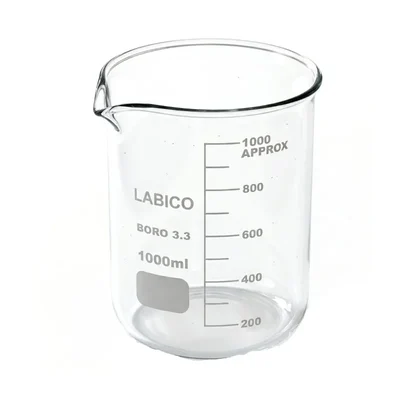 Labico 1000 ml Laboratory Heating Mixing Magnetic Stirrer Compatible Borosilicate Glass Beaker