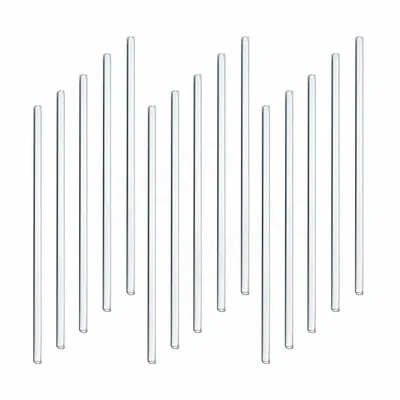 VVS 8 Inch Borosilicate Glass Stirring Rod Pack of 15 Laboratory Liquid Mixing