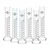 Bello Pack of 6 Pcs Borosilicate Glass 3.3 100ml Measuring Cylinder with Round Base For Laboratory