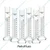 SBT Pack of 6 Pcs Borosilicate Glass 3.3 100ml Measuring Cylinder with Round Base For Laboratory