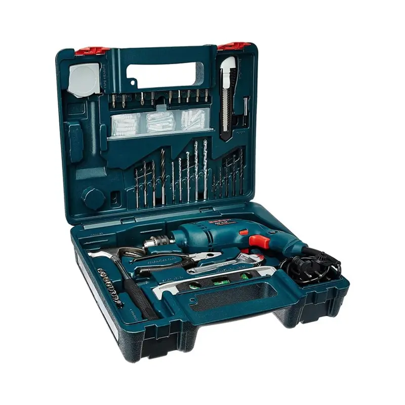 Bosch 100 Pcs 10 mm 500 Watt Impact Drill Tools Kit, 2600 RPM (GSB