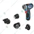 Bosch Flexi Click 5-in-1 10 mm 12V Cordless Drill Driver with Battery, Charger & 4 Pc Adapter, 1300 RPM (GSR 12V-15 FC)
