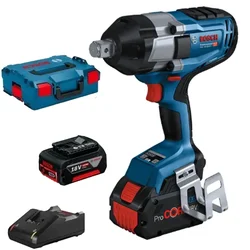 Bosch 3/4 inch 18V Cordless Impact Wrench With Battery & Charger, 1750 RPM (GDS 18V-1050 H)