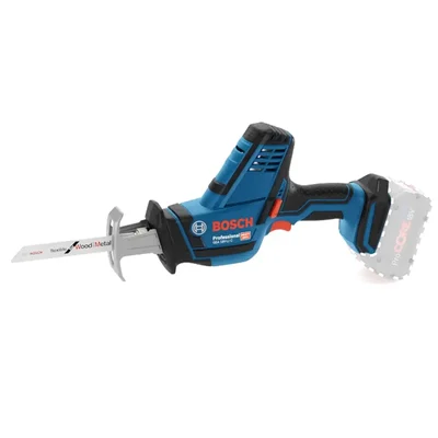 Bosch 18V Professional Cordless Reciprocating Saw, Max. Cutting Depth 200 mm (GSA 18V-Li)
