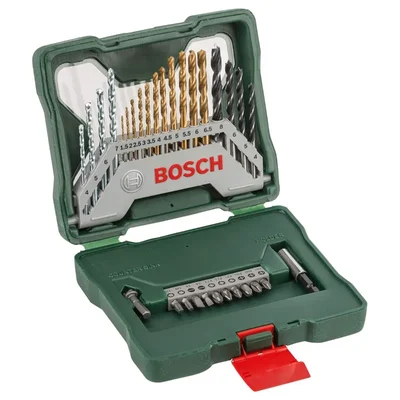 Bosch 30 Pcs HSS-Titanium Coated Metal Drill Bit and Driver Bit Set (X30Ti)