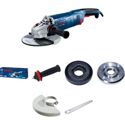 Bosch 230 mm (9 Inch) 2400 Watt Powerful Angle Grinder, 6500 RPM (GWS 24-230 JZ)