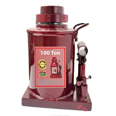 Heavy Duty 100 Ton Load Capacity Bottle Jack With Safety Nut Lock, 425 mm Max. Lifting Height For Heavy Truck ,Industrial Equipment & Buses