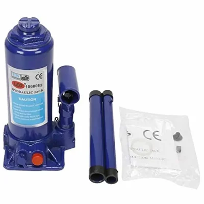 Heavy Duty 10 Ton Load Capacity Bottle Jack For SUV's, Sedan, Hatchback, Mini Van- 385 mm Maximum Lifting Height