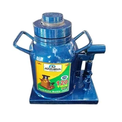 Heavy Duty 120 Ton Bottle Jack With Safety Nut Lock For Truck,Buses & Industrial Equipments, 490 mm Maximum Lifting Height