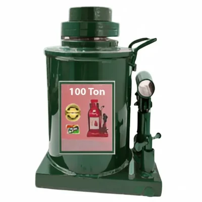 Heavy Duty 100 Ton Bottle Jack With Safety Nut Lock For Truck,Buses & Industrial Equipments, 425 mm Maximum Lifting Height