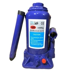 Leo 16 Ton Capacity Hydraulic Bottle Jack for Hatchback Cars,SUV,Tata ACE  - 425 mm Max. Lifting Height