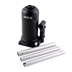 Yato 5 Ton Load Capacity Hydraulic Bottle Jack For Full Size SUV, Passengers Vehicle, Light Van-500 mm Maximum Lifting Height (YT-1711)