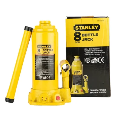 Stanley 8 Ton Hydraulic Bottle Jack, 457 mm Maximum Lifting Height (Model No : ST90801CE)