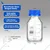 Bello Scientific Borosilicate 3.3 Glass Reagent Bottle 2pcs of (50ml, 100ml & 250ml) with leak proof Blue Screw Cap