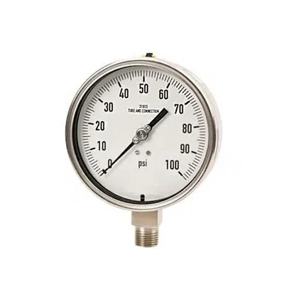 Reliant Lab Bourdon Gauge for Chemical Processing and Fluid Mechanics Laboratories