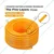 HYCO Braided 8.5 mm 100 meter Yellow Hose Pipe | Suitable for Spraying and Agricultural Uses