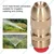 WaterSun 1/2 inch Brass Material Bullet Sprinkler for Agriculture, Horticulture, Garden and Nursery (Pack of 3 pcs)