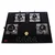 Clix Dura 4 Burner Built-In Hob Toughened Glass Top and High-Efficiency Brass Burners with Auto Ignition