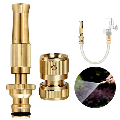 Heavy Duty 1/2 Inch Brass Water Spray Gun For Gardening And Washing
