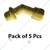 High Quality Brass Material Lance Joint for Agriculture Sprayer (Pack of 5 Pcs)