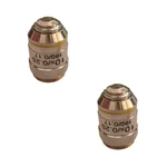 SBT Instruments Set of 2pcs, 10x Microscope Brass Objective with Brass Caps for Laboratory