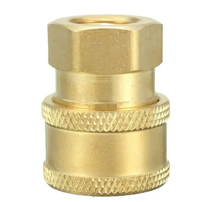 Premium Quality 3/8 Quick Female Connector (Brass) for Car Washer(Pack-1 pc)