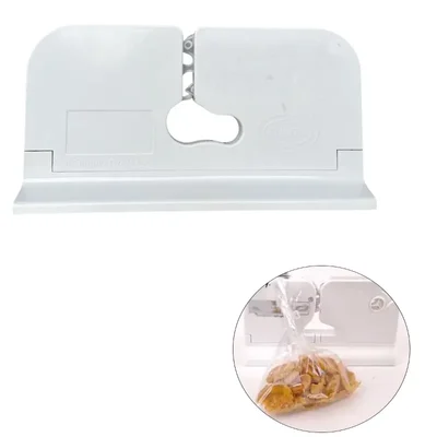 Bread Bag Sealing Machine with Dual Tape Rolls for Plastic & Paper Bags